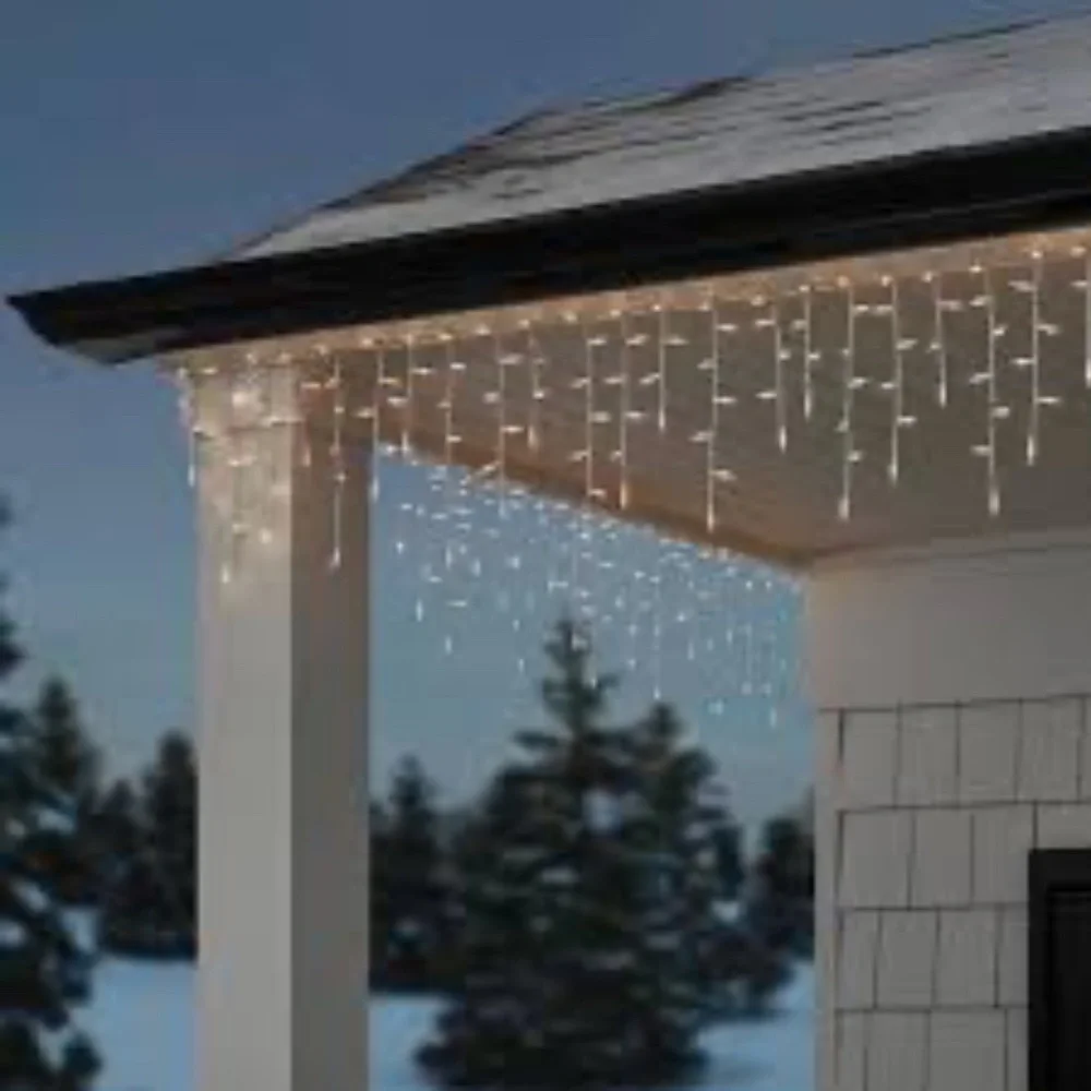 NEW home accents holiday 300 clear incandescent mini iWhite Icicle String Lights